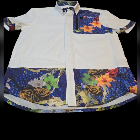 FORTE MENS CASUAL  BUTTON-DOWN SHIRT M - Picture 4 of 8